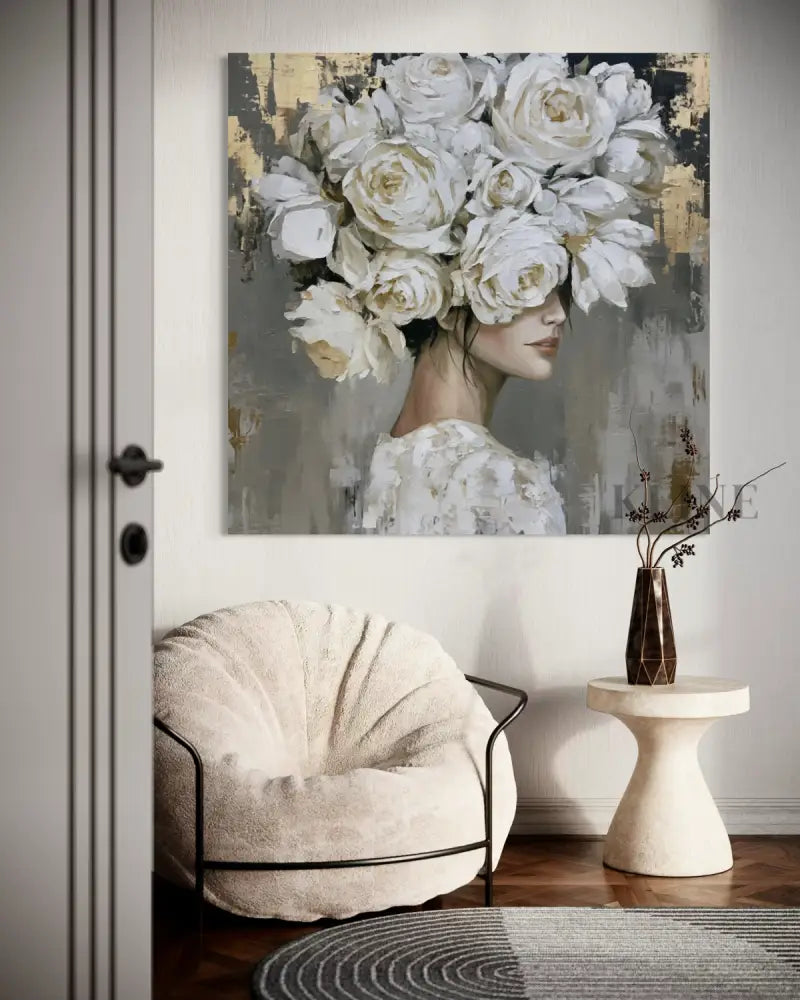 The Floral Muse - Hand Painting 