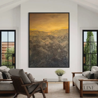 The Golden Lining - Hand Painting