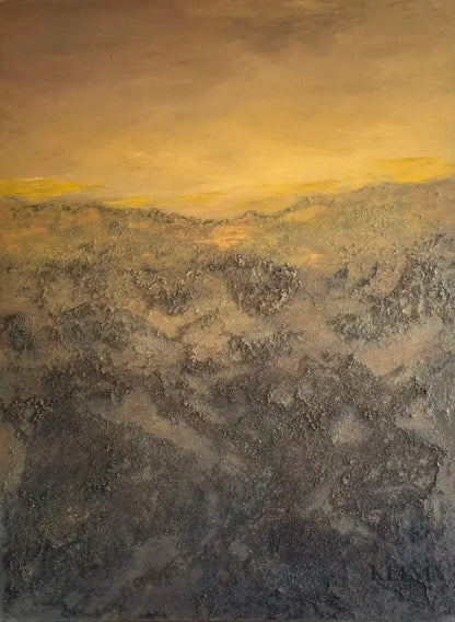 The Golden Lining - Hand Painting