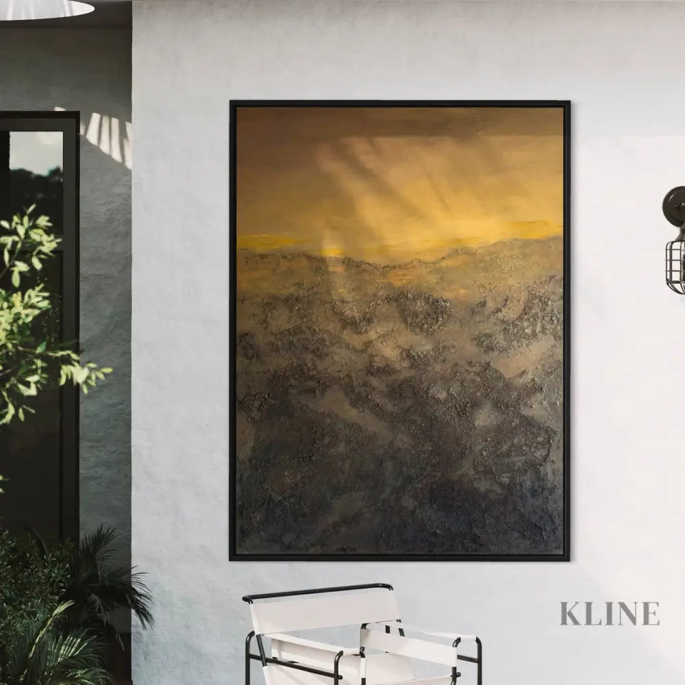 The Golden Lining - Hand Painting