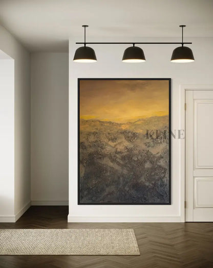 The Golden Lining - Hand Painting