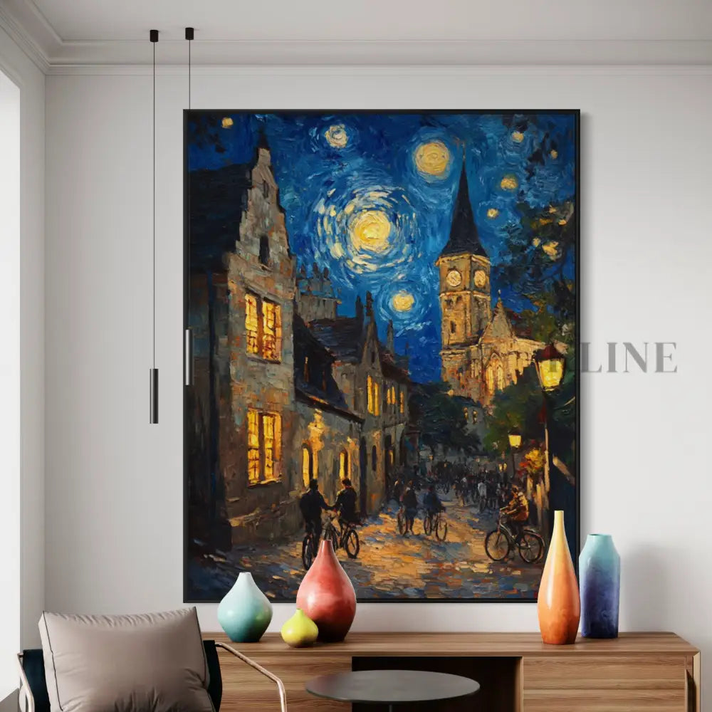 The Lanterns of Old Learning - Hand Painting 