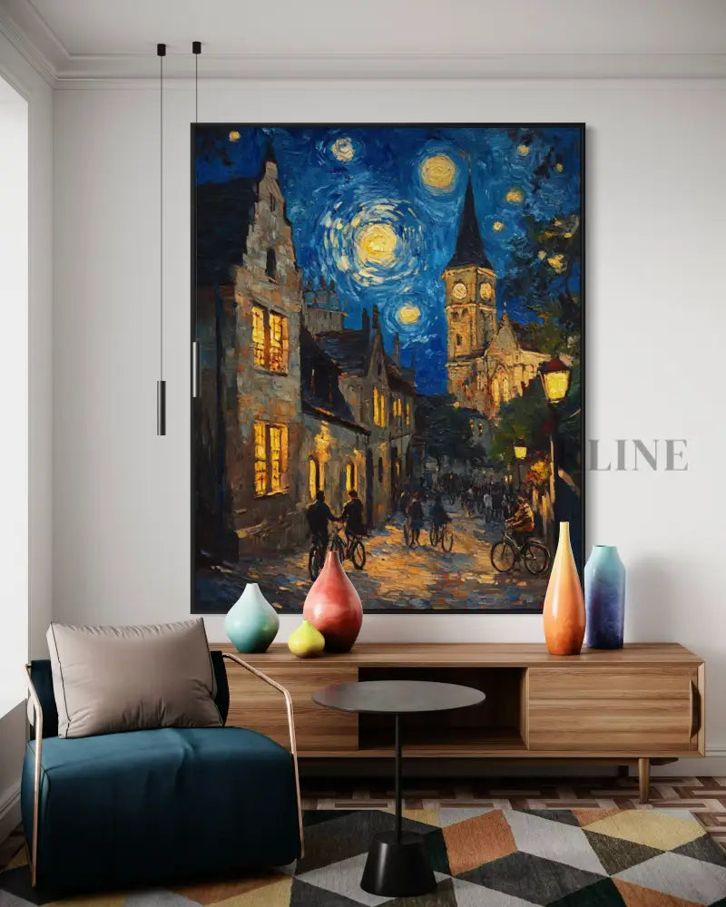 The Lanterns of Old Learning - Hand Painting