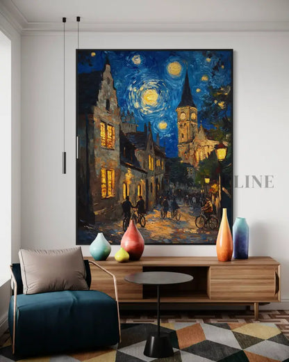 The Lanterns of Old Learning - Hand Painting