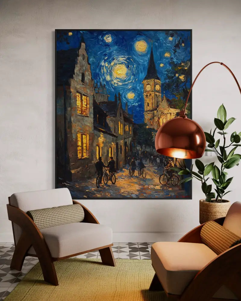 The Lanterns of Old Learning - Hand Painting 