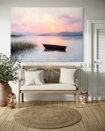 The Last Glow of Day - Hand Painting