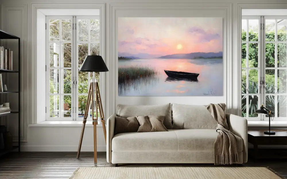 The Last Glow of Day - Hand Painting