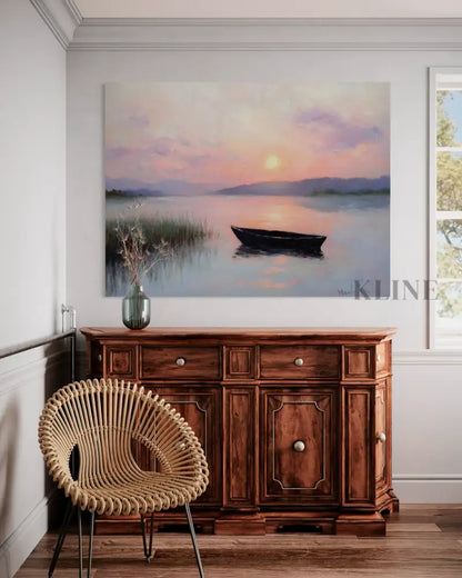 The Last Glow of Day - Hand Painting