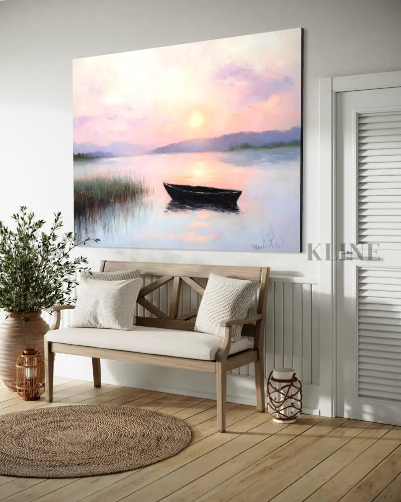 The Last Glow of Day - Hand Painting