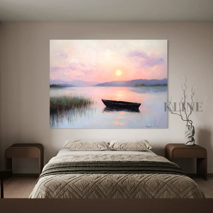The Last Glow of Day - Hand Painting