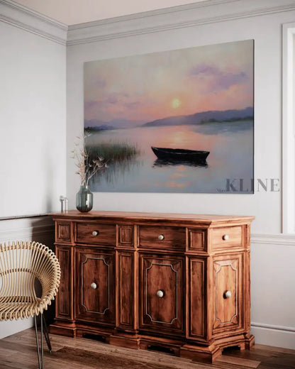 The Last Glow of Day - Hand Painting