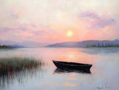 The Last Glow of Day - Hand Painting