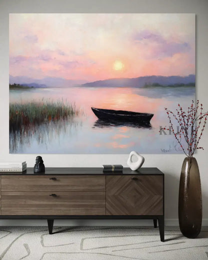 The Last Glow of Day - Hand Painting