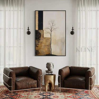 The Lone Black Tree - Hand Painting