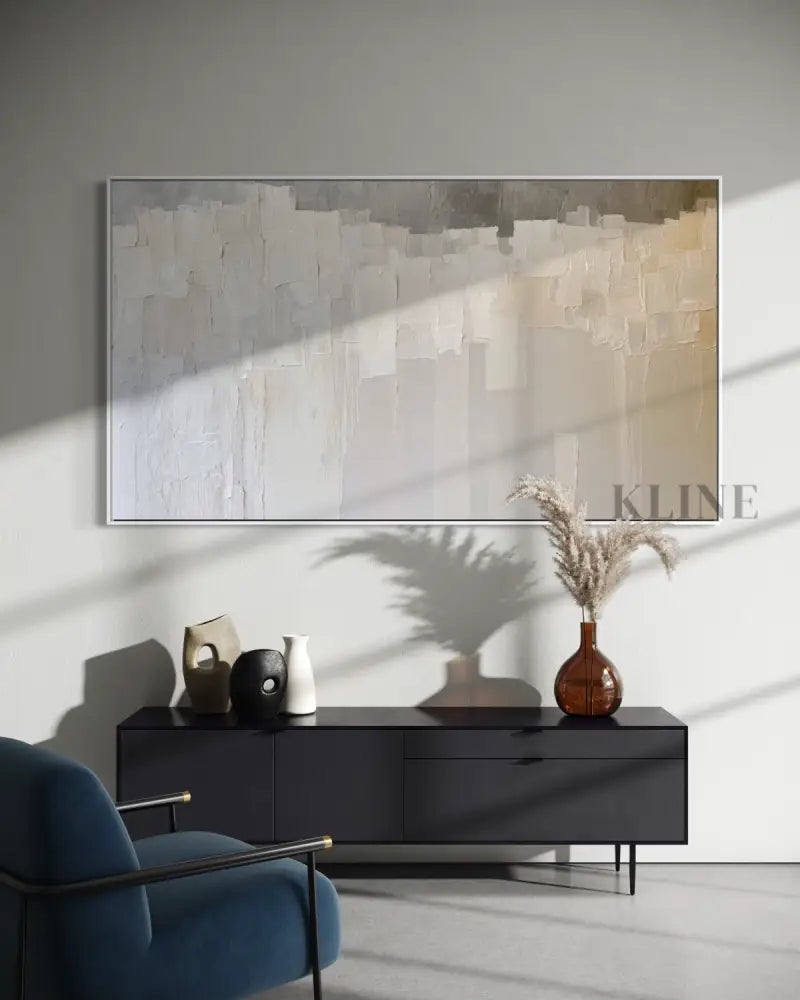 The Minimalist Textured Abstract - Hand Painting Wabi Sabi Wall Art