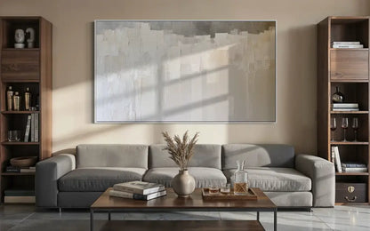 The Minimalist Textured Abstract - Hand Painting