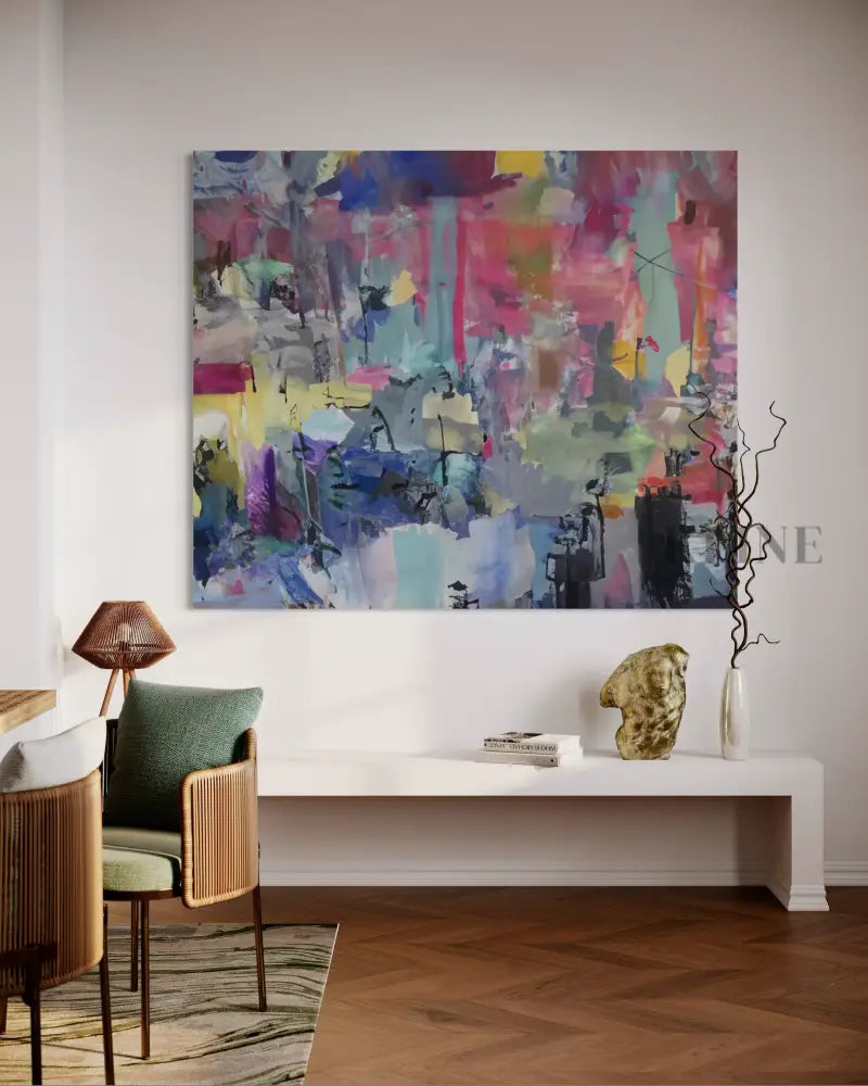 The Noise Between Thoughts - Hand Painting John Rey U.