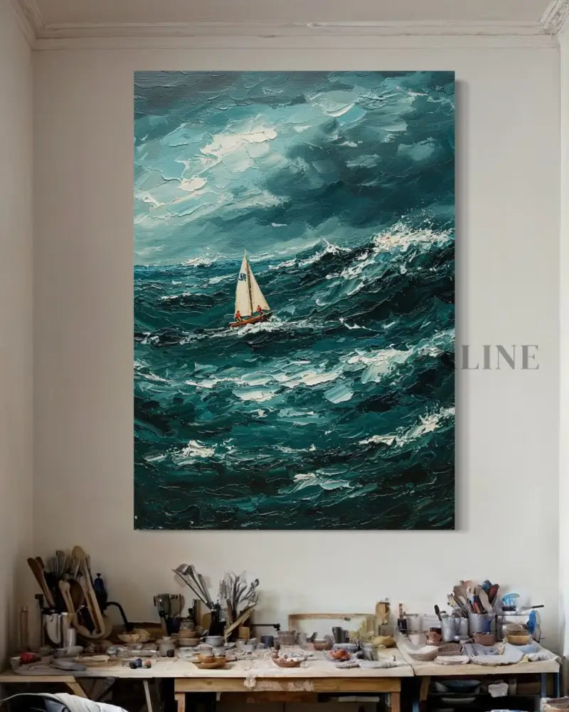 The Ocean’s Fury - Hand Painting 