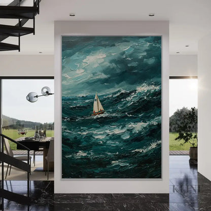 The Ocean’s Fury - Hand Painting