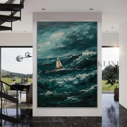 The Ocean’s Fury - Hand Painting