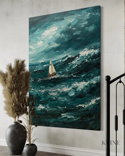 The Ocean’s Fury - Hand Painting