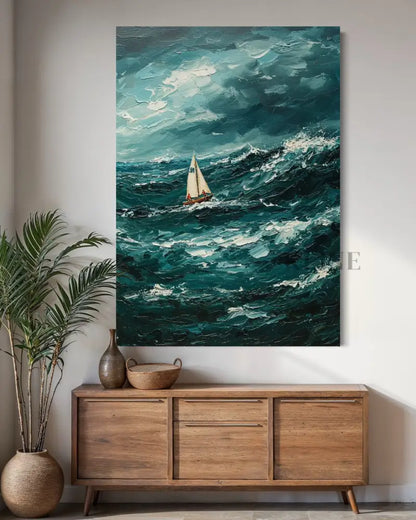 The Ocean’s Fury - Hand Painting