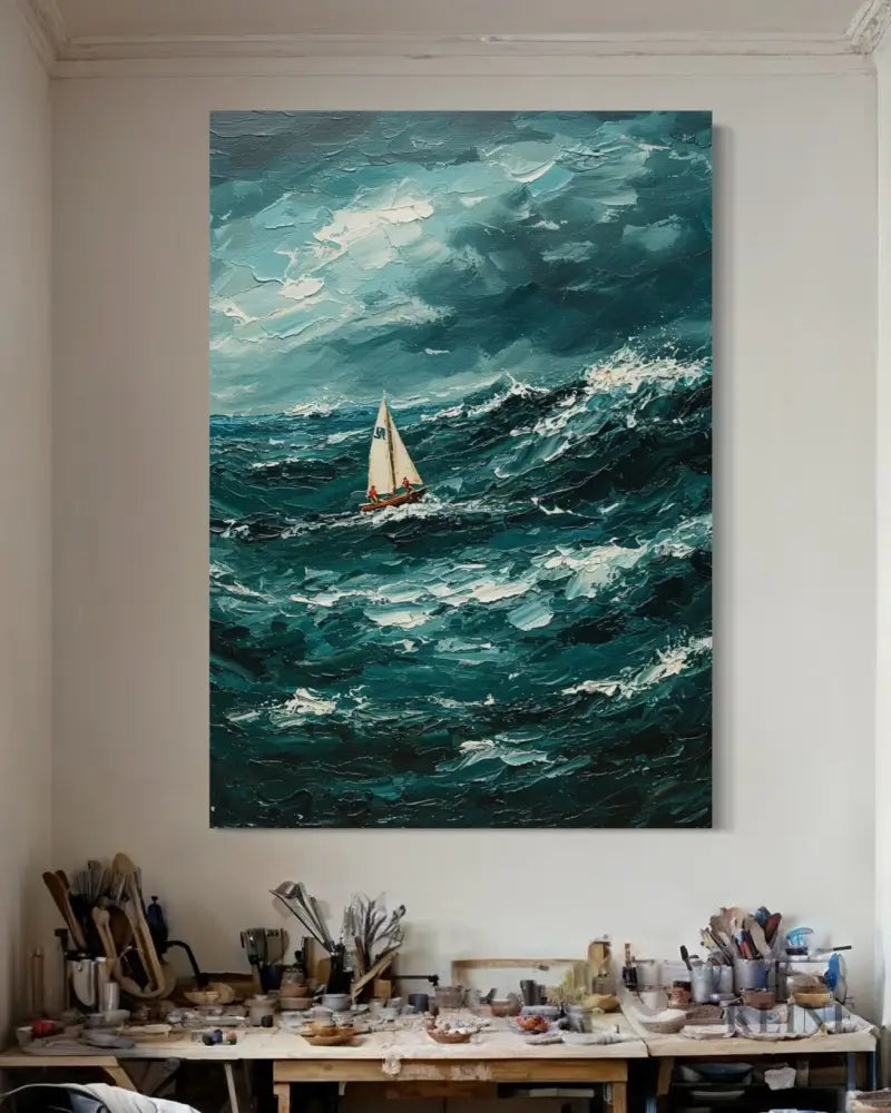 The Ocean’s Fury - Hand Painting 
