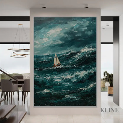 The Ocean’s Fury - Hand Painting