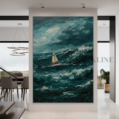The Ocean’s Fury - Hand Painting