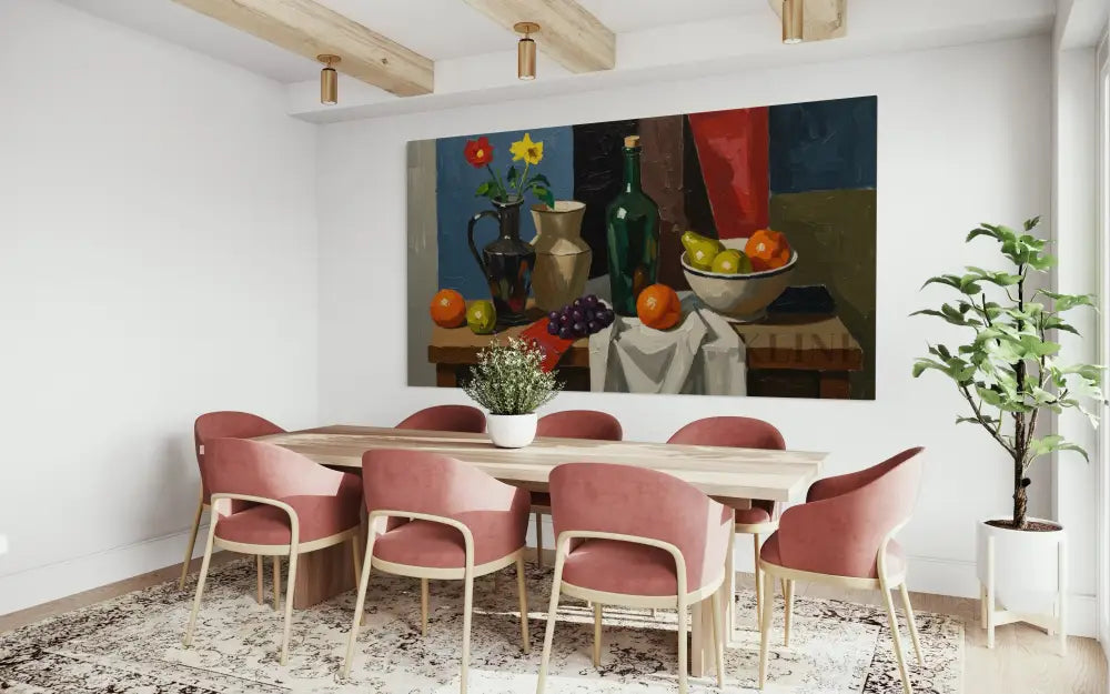 The Painter’s Table - Hand Painting Arte de la pared de la lona