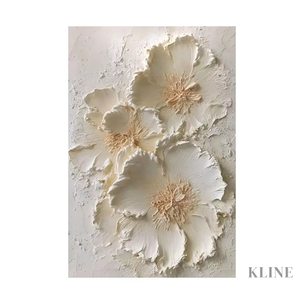 The Quiet Arrangement - Hand Painting Blumen-Wand-Kunst