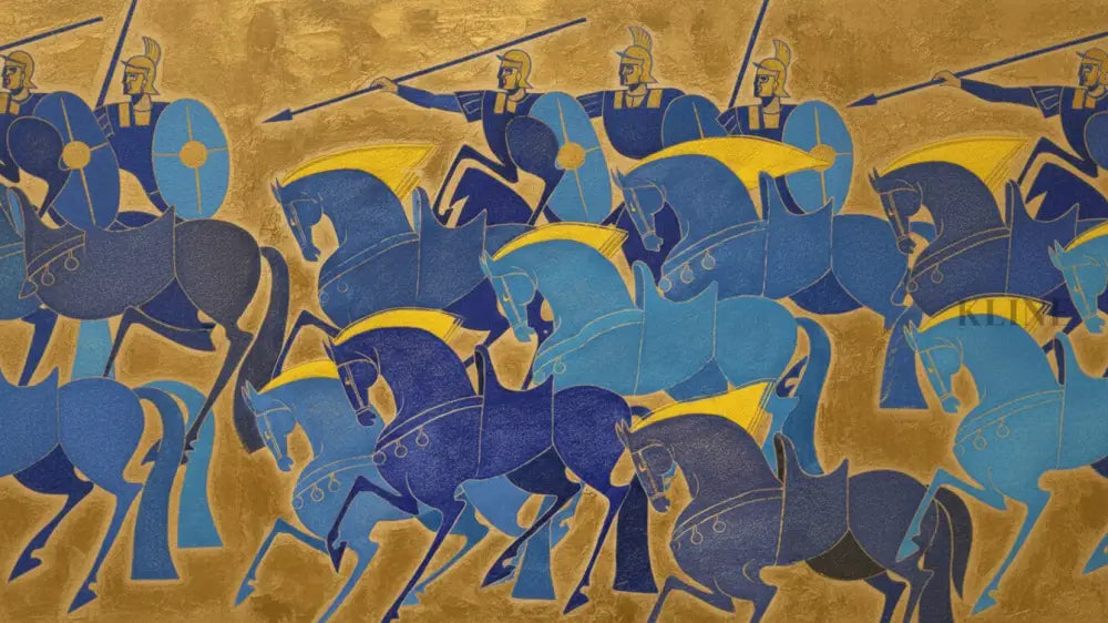 The Roman Charge - Hand Painting 
