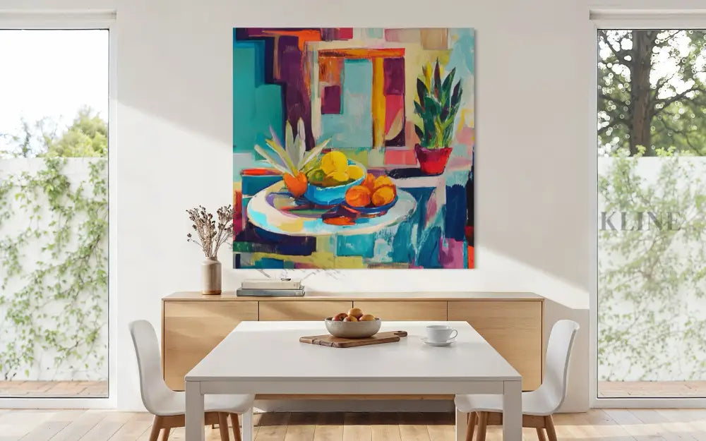 The Round Table - Hand Painting Nature morte