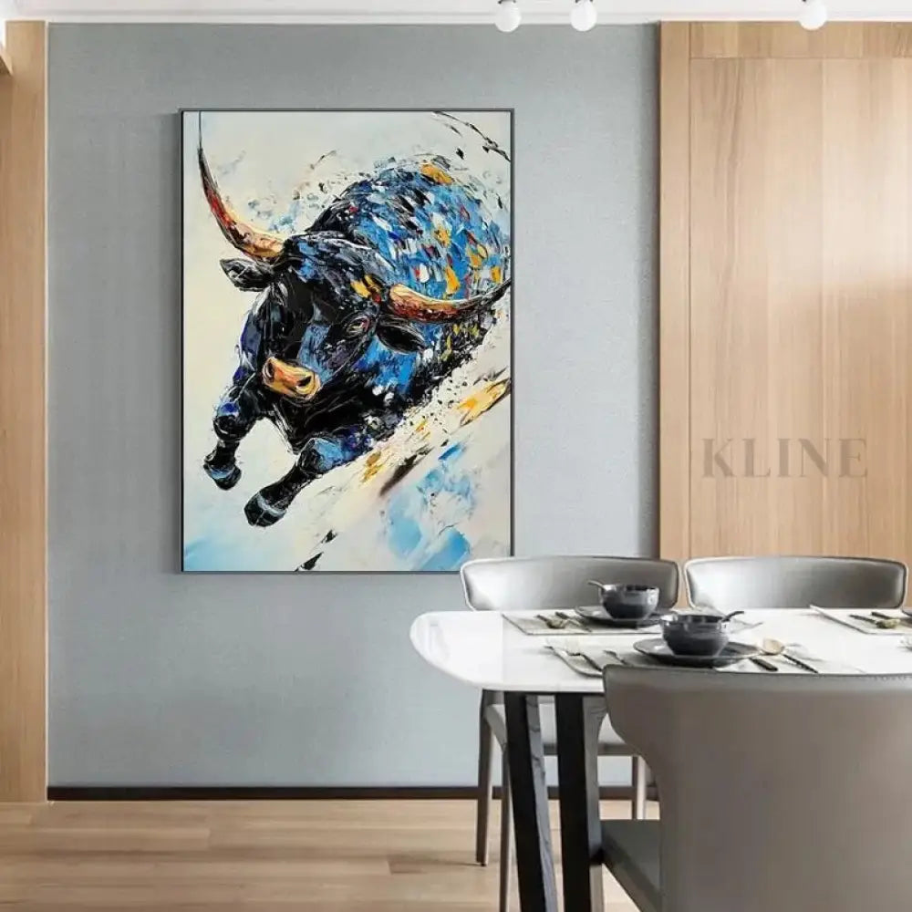 The Sapphire Charge - Hand Painting