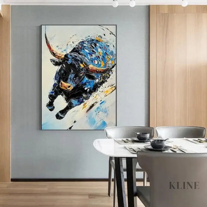 The Sapphire Charge - Hand Painting