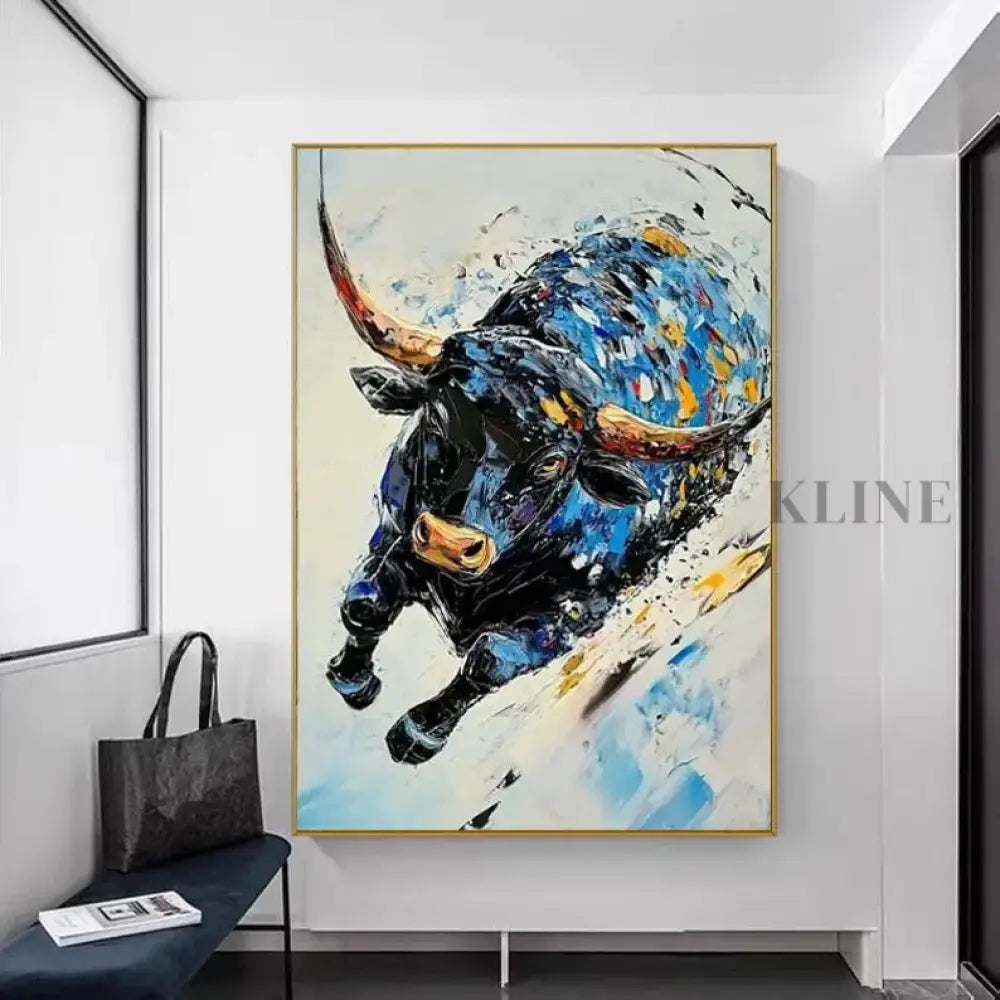 The Sapphire Charge - Hand Painting 