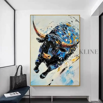 The Sapphire Charge - Hand Painting
