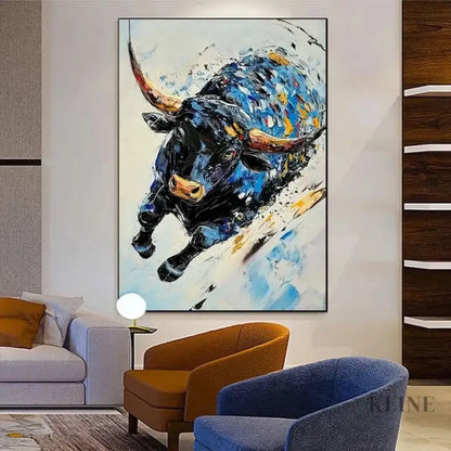 The Sapphire Charge - Hand Painting