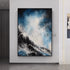 The Silver-Lit Blue Cosmos - Hand Painting