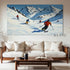 The Skier’s Path 1 - Hand Painting