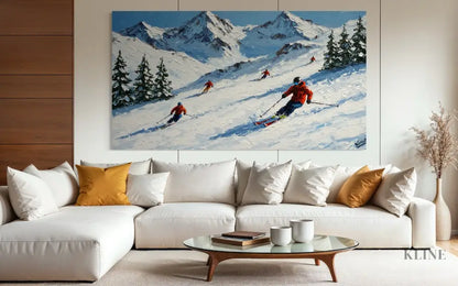 The Skier’s Path 2 - Hand Painting