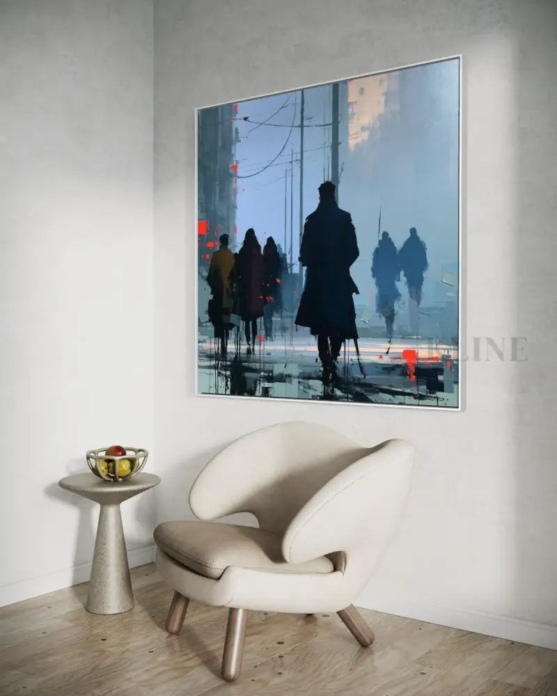 The Wandering Crowd - Hand Painting Dipinti originali in vendita