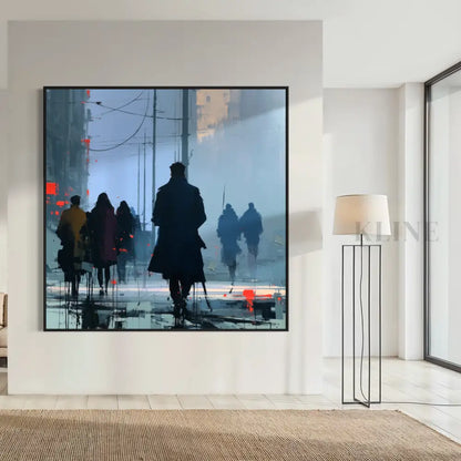 The Wandering Crowd - Hand Painting