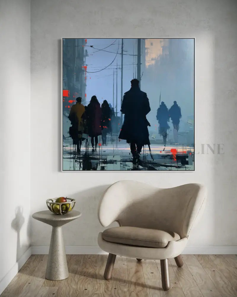 The Wandering Crowd - Hand Painting