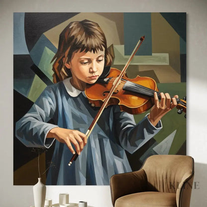The Young Virtuoso - Hand Painting