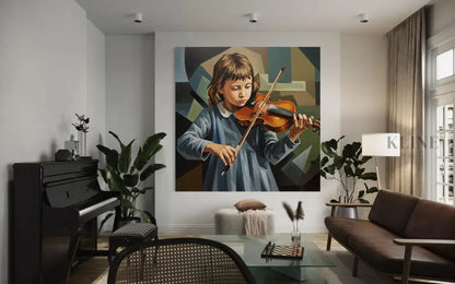 The Young Virtuoso - Hand Painting