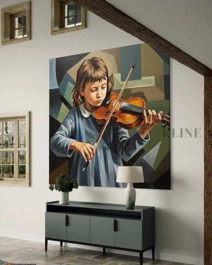 The Young Virtuoso - Hand Painting