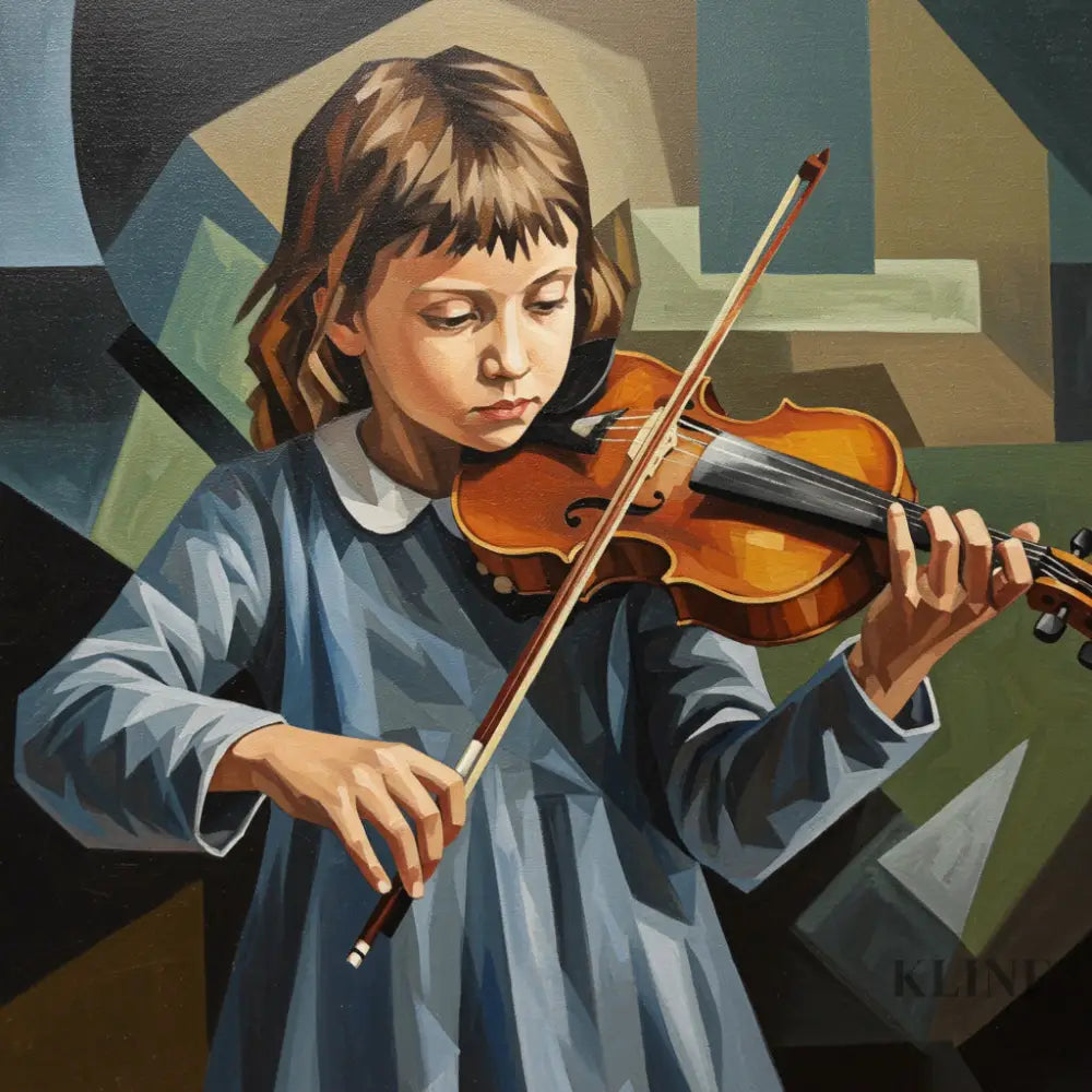 The Young Virtuoso - Hand Painting