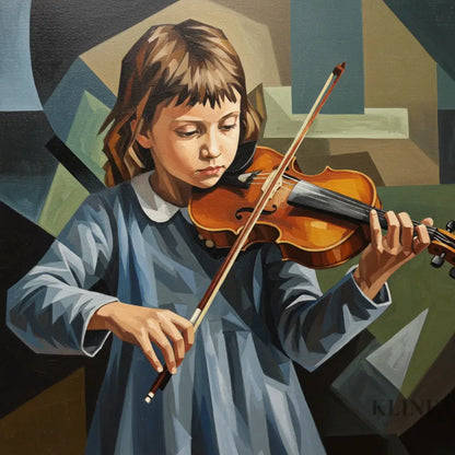 The Young Virtuoso - Hand Painting