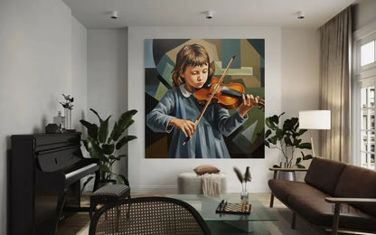 The Young Virtuoso - Hand Painting